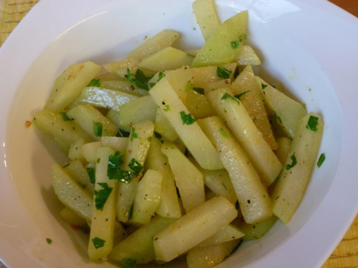 Kohlrabigemüse mit Curry