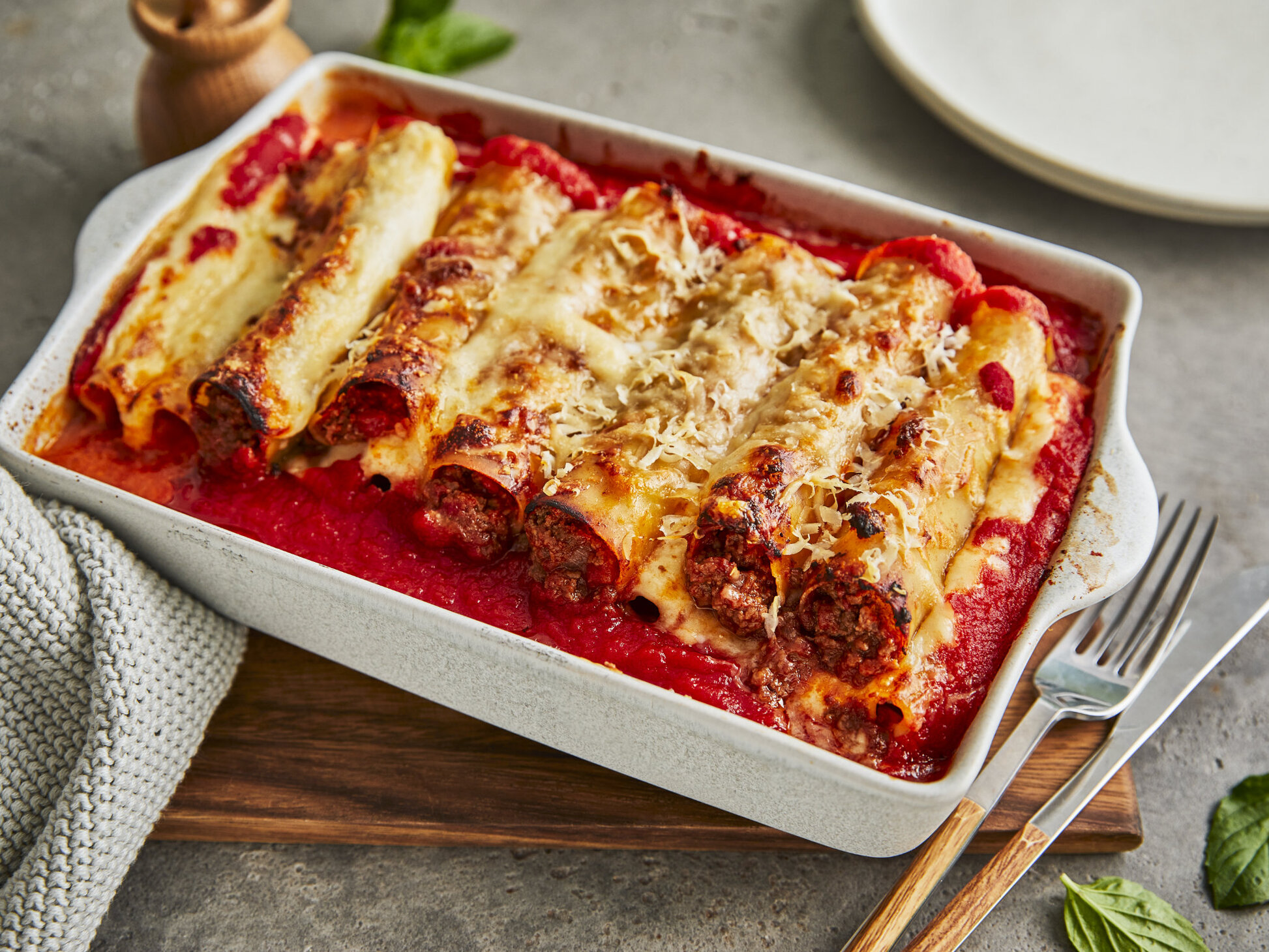 Überbackene Cannelloni