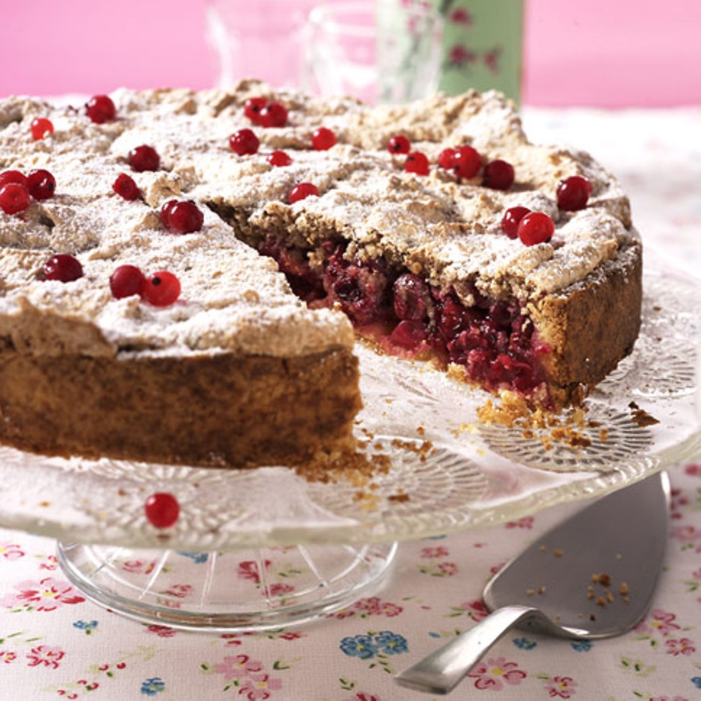 Johannisbeer-Baiser-Kuchen