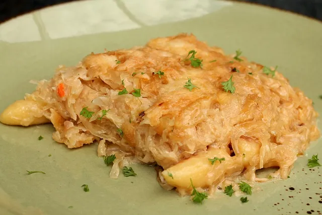 Sauerkraut-Schupfnudeln überbacken