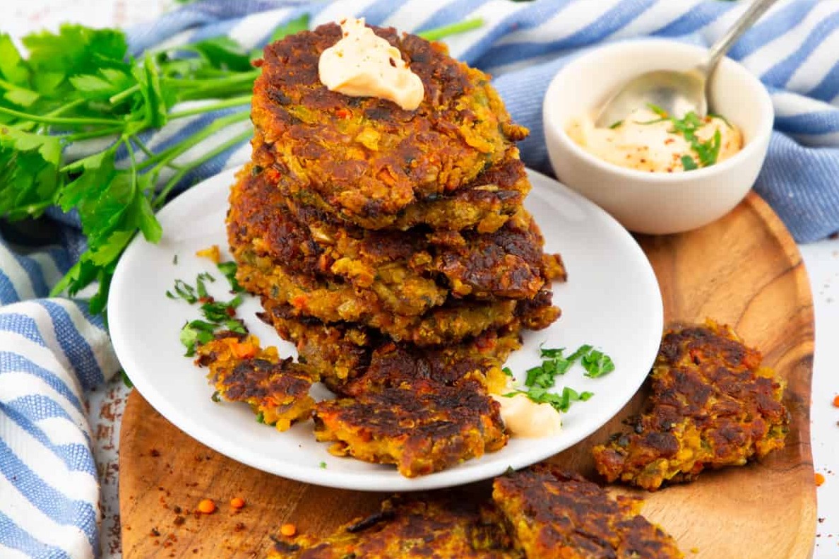 Zucchini-Linsen-Frikadellen