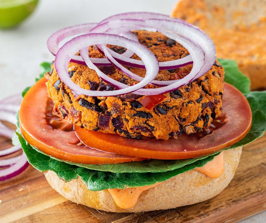 Veganer Burger / Bohnen-Bratling