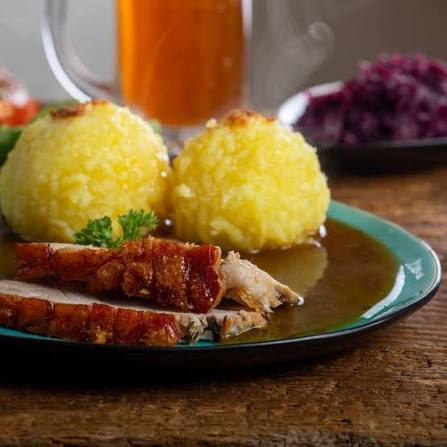 Salzfleisch mit Kartoffelknödel