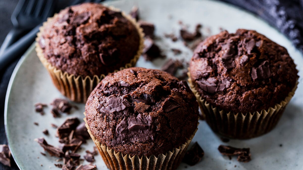Amerikanische Schokomuffins