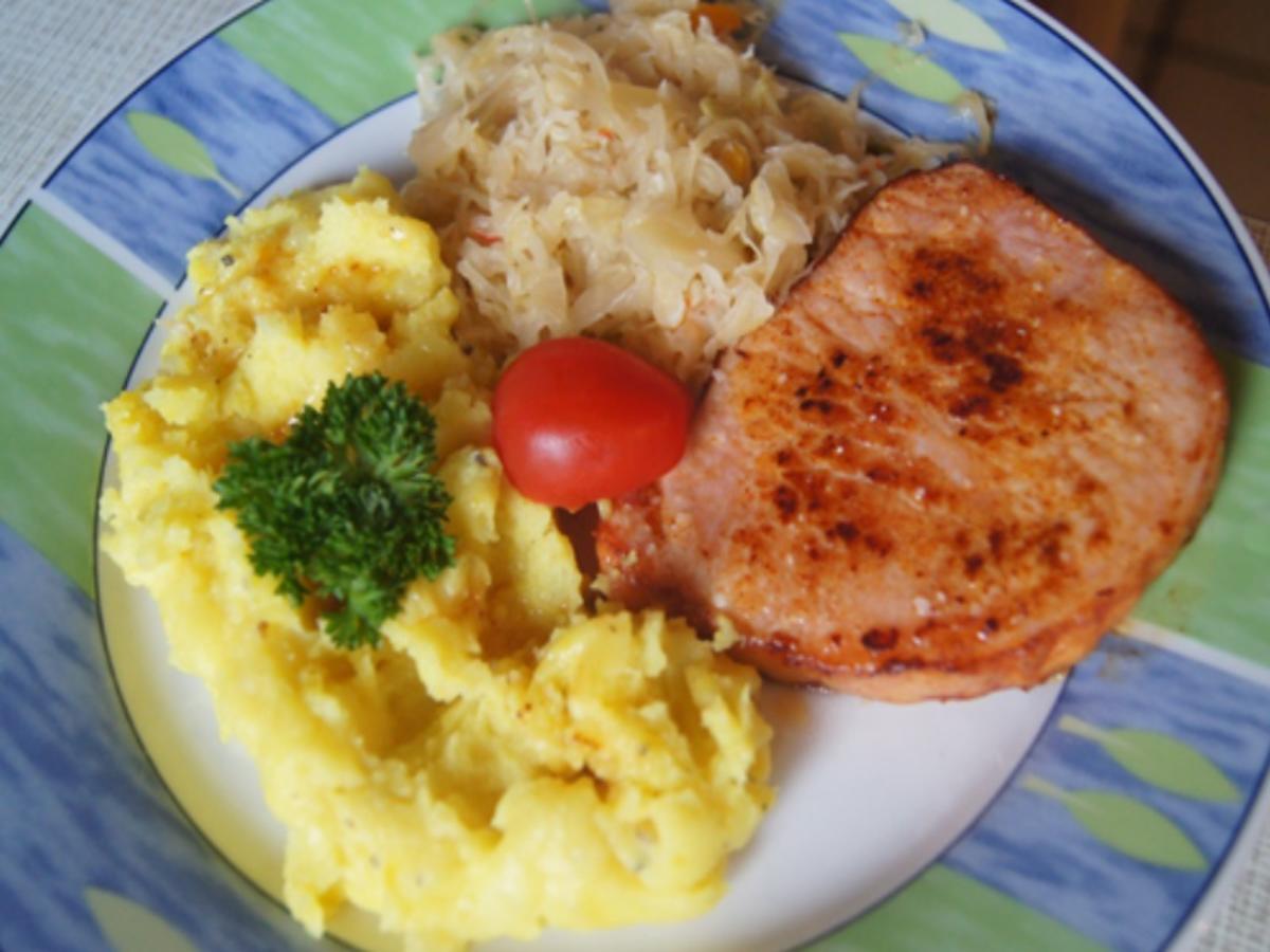 Rahmkartoffeln mit Kassler